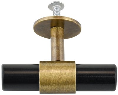 Zwarte Messing Kastknop