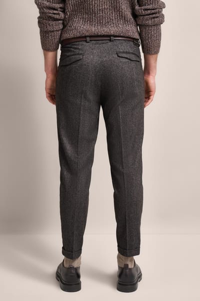Bugatti Herren Geplooide broek extra zacht
