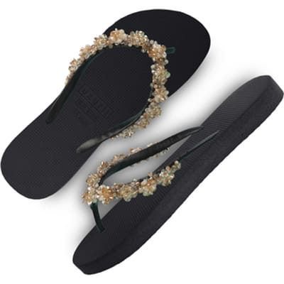 Uzurii | Teenslippers | Dames | Zwart | Maat 39/40