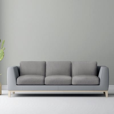Belmarti® Zitkussenhoes Bali - 65cm tot 95cm breed Lichtgrijs - Universele Belmarti® zitkussen hoes voor elke zithoek - Multi-elastisch