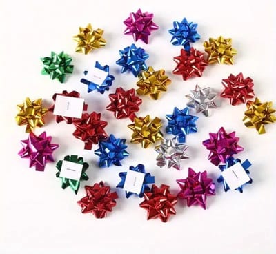 Home & Marker - Cadeau Strik - Zelfklevende Strik voor Cadeauverpakkingen - Cadeaulint - Cadeau Strik - Set van 9 Strikken - GIFTBOW