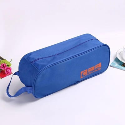 Draagbare Waterdichte Reisschoenentas, Ademende Organizer, Sportschool Training, Yoga, Basketbal, Voetbal Schoenen, blauw