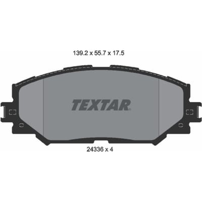 Remblokset TEXTAR 2433601, voor