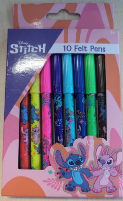 Viltstiften Lilo & Stitch - 10 Viltstiften - Tekenen - Hobby - Creativiteit - Jongen en Meisjes - Vanaf 3 jaar