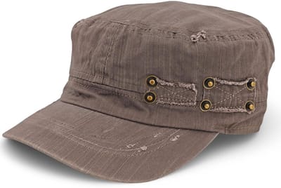 styleBREAKER Militaire pet in gewassen, gebruikte look, vintage, verstelbaar, uniseks 04023011