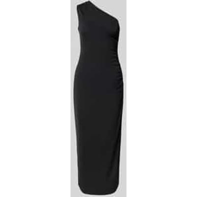 Nauwsluitende cocktailjurk met one-shoulder