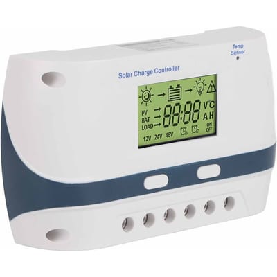 PWM Zonnelaadregelaar 50A 12V 24V 48V PWM Zonnelaadregelaar voor Camper Jachten beige