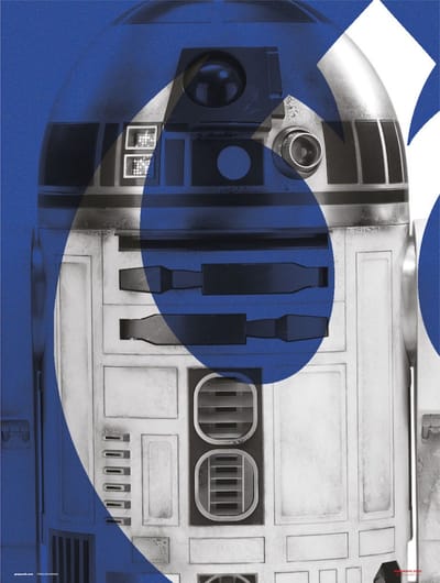 Kunstdruk Star Wars - Episode IX R2 D2 30x40cm
