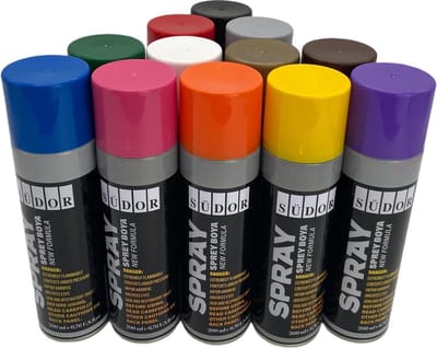 Südor Spuitverf set 13 kleuren - Graffiti spuitbus voor hout, steen, metaal