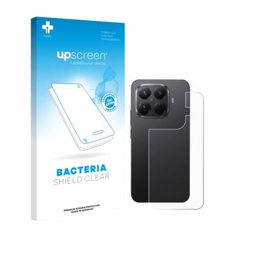 upscreen - Screenprotector voor Xiaomi 15T Pro (Achterkant) - Folie Beschermfolie transparant antibacterieel