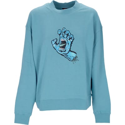 Cabana Hand Crew lichtgewicht herensweatshirt met ronde hals, turkoois