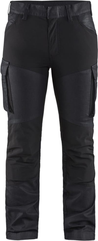 Blaklader Dames service werkbroek denim stretch 7147-1147 - Marineblauw/Zwart - C46