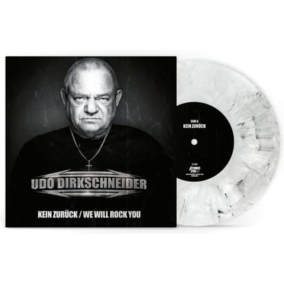 Udo Dirkschneider LP - Kein zurück / We will rock you - voor Geen - gemarmerd