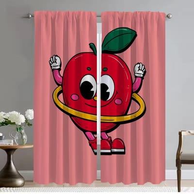 Keukengordijnen Kinderkamer Fruit Raamgordijn voor Kamer 2 Panelen Shades Halloween Decoratie Home Interieur Gordijnen Scheidingswand W50xH70cmx2pcs-CL white