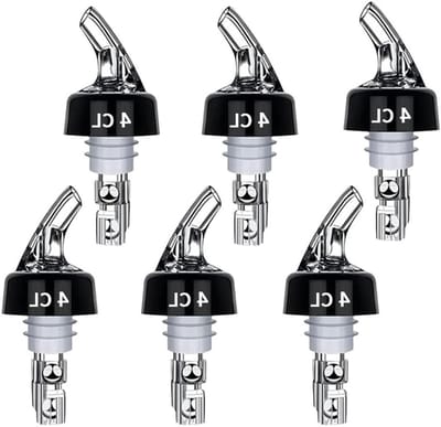 Set van 6 Levenslange Gietpijpen: Levensmiddelenveilige, Lekvrije, Transparante Spuiten voor Bar, Liqueur, Wijn, Olie, Cocktails en Sap