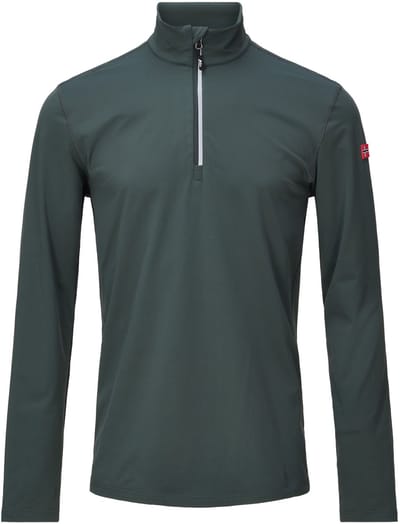 Nordberg heren ski pully - Fjorden - groen - korte rits - maat M