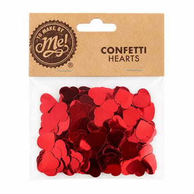 To Make By Me Confetti Hartjes – Rode Hartjes Confetti – Tafeldecoratie – Valentijn – Hobby & Knutselen – Decoratie voor Cadeaus, Feestjes & Bruiloft