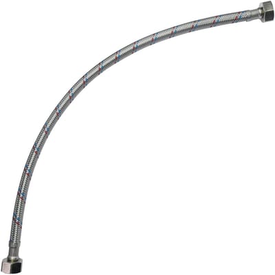Dailygoods- Flexibele Aansluiting 400mm - Kraanslangetje - Vrouwelijk/Vrouwelijk - Watervoorziening - Sanitair - Vervlochten Staal - Kraanslang
