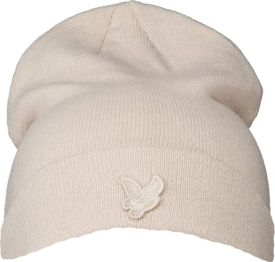 Lyle & Scott - Beige Lyle&scott Tonal Eagle Beanie Mutsen Beige He960ton