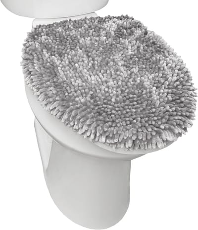 Luxe Pluche Chenille Shag Toile Deksel 47cm x 49.7cm Lichtgrijs