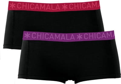 Chicamala – Boxershort Meisjes – 2 Pack – Normale Lengte – Onderbroek Meisjes – Lingerie – Ondergoed – Kleding – 95% Katoen – Meisjeskleding – Maat 146/152