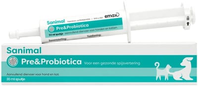 Sanimal Pre&Probiotica - Voedingssupplement - Darmen - 30 ml