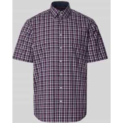 regular fit zakelijk hemd van katoen met kentkraag