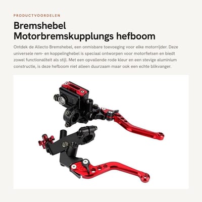 Dailygoods- Remhendel Fatbike - Remhendel Fiets - 1 Paar - 22 mm (7/8") - Universele Remhendel - Schokbestendig