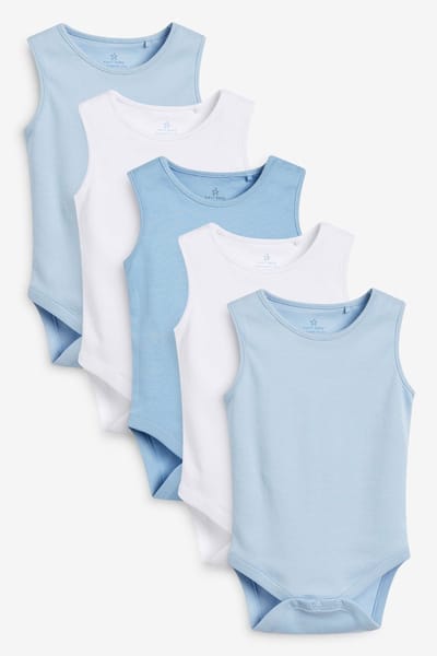Next - Jongens - Babyrompertjes met hemdje - Blauw