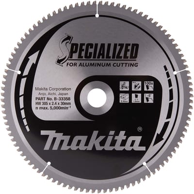 Makita Afkortzaagblad voor Aluminium | Specialized | Ø 305mm Asgat 30mm 100T - B-33358