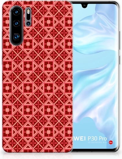 Huawei P30 Pro TPU bumper Batik Rood