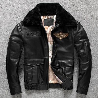 PU Lederen Jas Vliegpak met Katoenen Thermische Revers Herenjas Grote Maat Herfst en Winter Jas XL