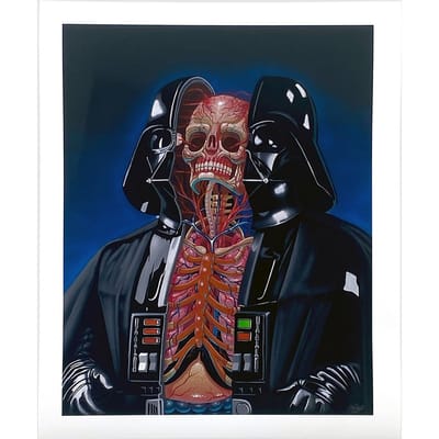 Nychos Dissection of Darth Vader Fine Kunstdruk patroon