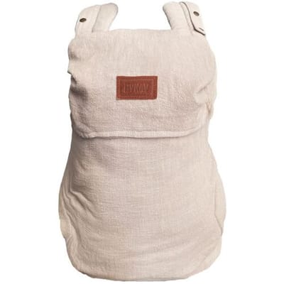 ByKay Click Classic - draagzak baby - ergonomisch - newborn tot 2 jaar - tot 18kg - comfortabel en snel - beige - Linnen Oat