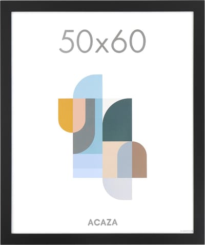 ACAZA Fotolijst - Fotokader - Fotolijst 50x60 cm - Fotokader 50x60 cm - MDF Hout - Zwart