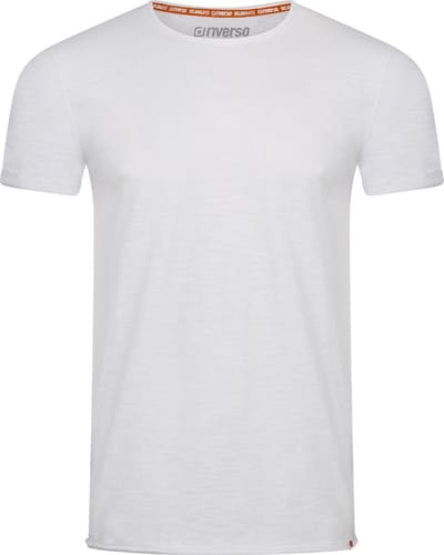 riverso Heren T-Shirt RIVLenny O-Neck regular fit Wit S Ronde Hals Volwassenen - gemaakt van 100% katoen