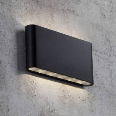 Nordlux Kinver 84181003 LED-buitenlamp (wand) LED LED vast ingebouwd 6 W Zwart