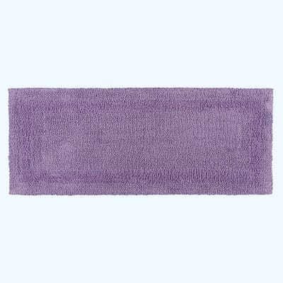 Homescapes badloper lila 40x100 cm gemaakt van 100% katoen