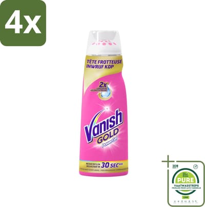 Vanish Gold - Vlekkenverwijderaar Gel - Voorbehandeling - Gekleurde Was - 200 ml - Voordeelverpakking - 4 stuks - Vlekkenverwijderaar - Vlekken uit kleding