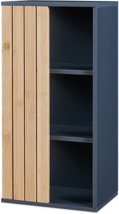 Badkamer wandkast Svanes 60x30x20 cm donkergrijs en naturel [en.casa]