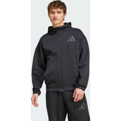 Adidas Z.n.e. Full-zip Hooded Track Jassen Heren - Zwart - Maat XS - Poly Mesh