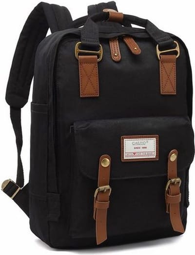TAN.TOMI Rugzak - Rugtas - School, Rugtas voor Kinderen, Tieners, Spatwaterdicht - Boekentas, 20-25 liter - Zwart