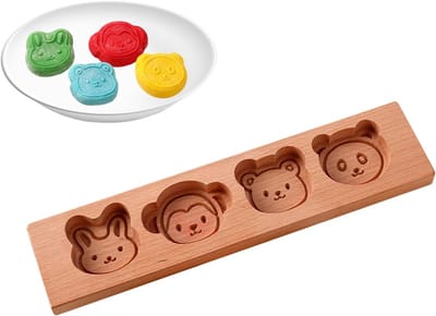 Wooden Cookie Mold | Cartoon Shape For,Cute Cake Stamps For Home Bakers, Professional Chef, Pastry Shops And Store Owners