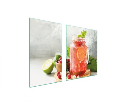 TMK ArtDeko Drink - Snijplank - 100x52 cm - Gehard Glas - Multifunctioneel