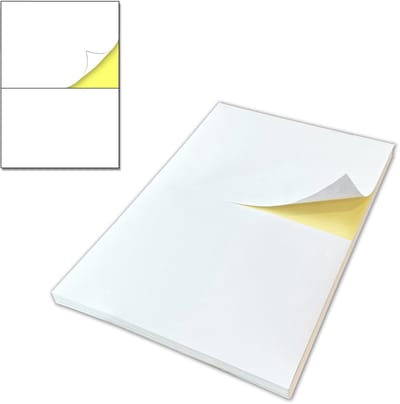 15 Vellen, 30 Stuks - Grote Zelfklevende Etiketten A4, Stickers Labels voor Afdrukken Bedrukbaar - 2 per Vel, 210 x 148,5 mm