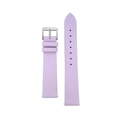 CO88 Collection 8CS-10022 Leren Horlogeband - 18mm Aanzet - Gesp - 20cm Totaal lengte - Lila - Paars - Staal
