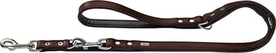 Hunter Dresseerlijn Basic - Hondenriem - 200x1.3 cm Bruin Zwart