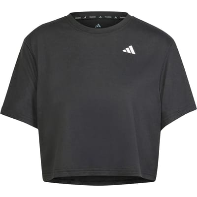 Adidas Train Essentials Boxy Workout T-shirt Met Korte Mouwen Zwart S Vrouw