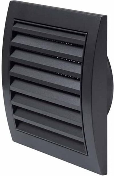 Muurrooster 150x150 mm diameter 100 mm antraciet - ND10A