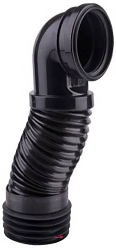 Wand WC Aansluitbocht - Lonis - 90 Flexibel Aansluiting Conisch 90-110 - 66 cm
